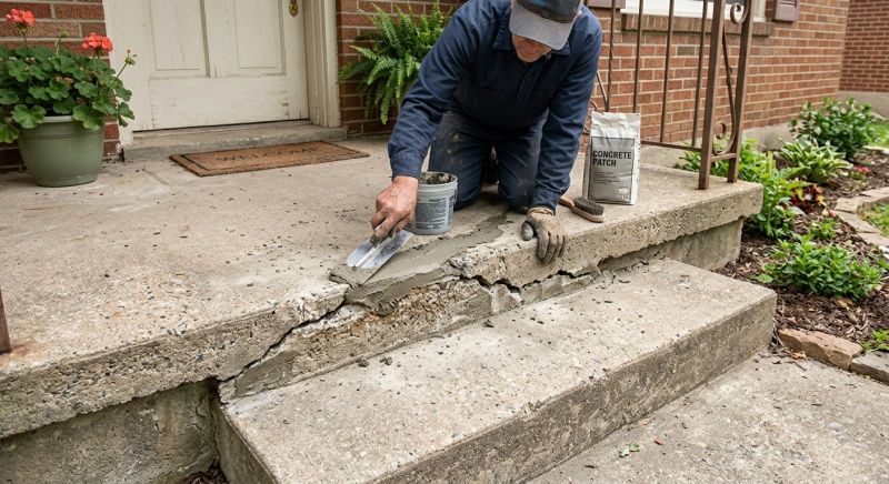 Chipped Concrete Repair in Des Moines, IA