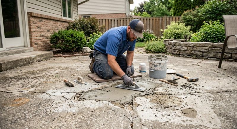 Chipped Concrete Repair in Miami Dade County, FL
