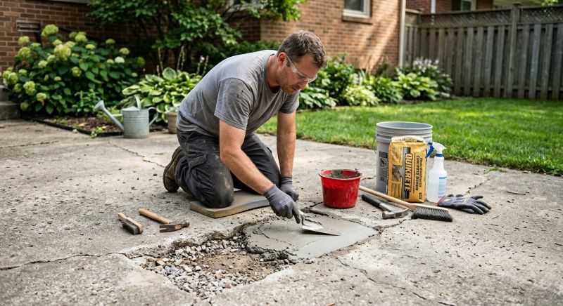 Concrete Patio Repair in Albany, NY