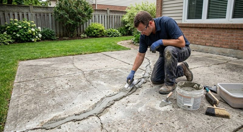 Concrete Patio Repair in Des Moines, IA