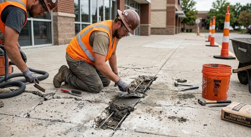 Concrete Spalling Repair in West Des Moines, IA