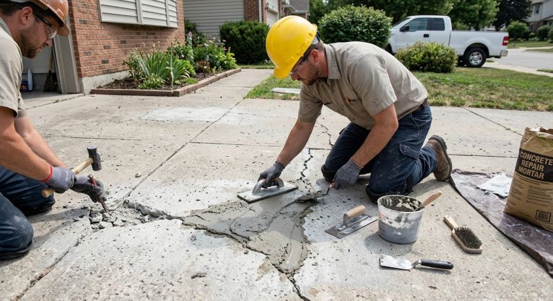 Cracked Concrete Repair in Miami Dade County, FL